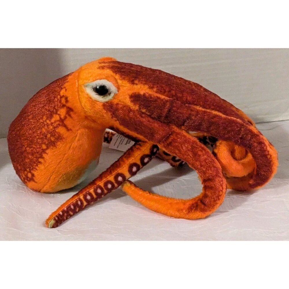 National Geographic Octopus Plush Realistic Orange Stuffed Animal Ocean Sea 11" - Picture 6 of 16